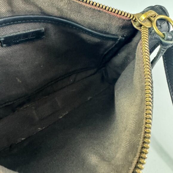 Madewell Simple Black Leather Slim Crossbody Bag - Picture 10 of 15
